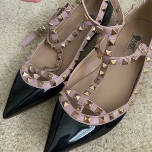 Studded Strap Flats